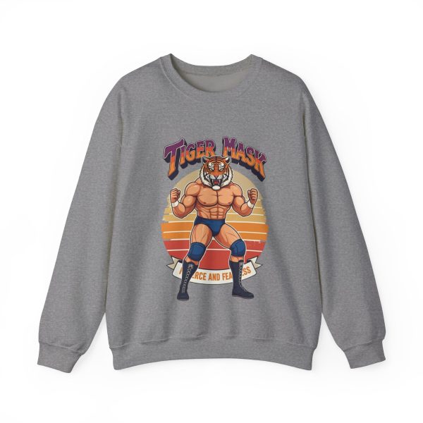 Tiger Mask Unisex Heavy Blend™ Crewneck Sweatshirt - EmpressKorea Supply