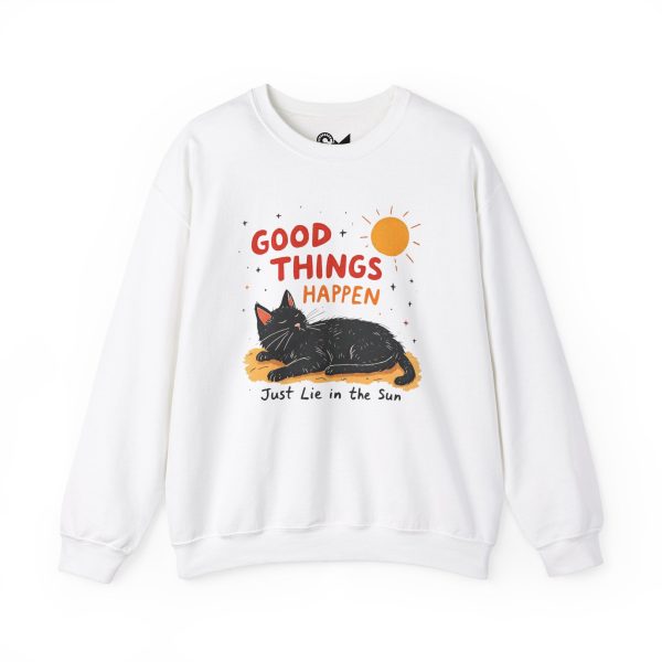 Good things happen Unisex Heavy Blend™ Crewneck Sweatshirt Online Hot Sale