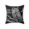 Night watcher Spun Polyester Square Pillow  - EmpressKorea Cheap