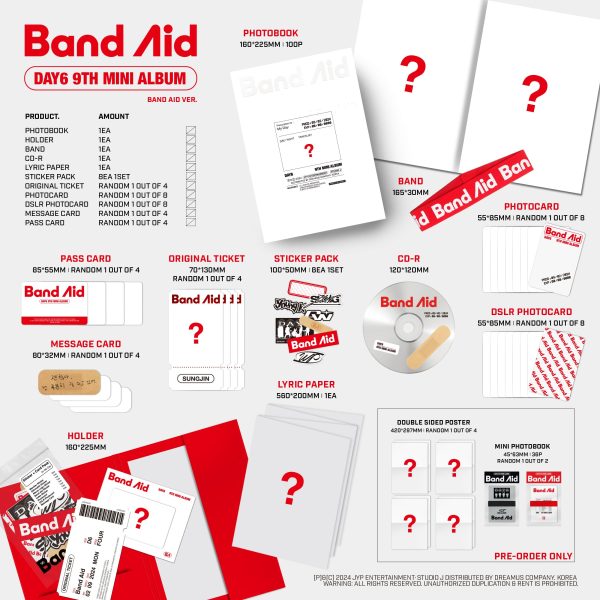 DAY6 - 9th Mini Album [Band Aid] [Random] Cheap