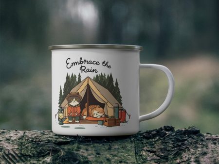 Embrace the rain Enamel Camping Mug - EmpressKorea For Discount