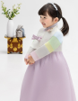 Girls  Purple Ribbon Hanbok Set AW116 For Cheap