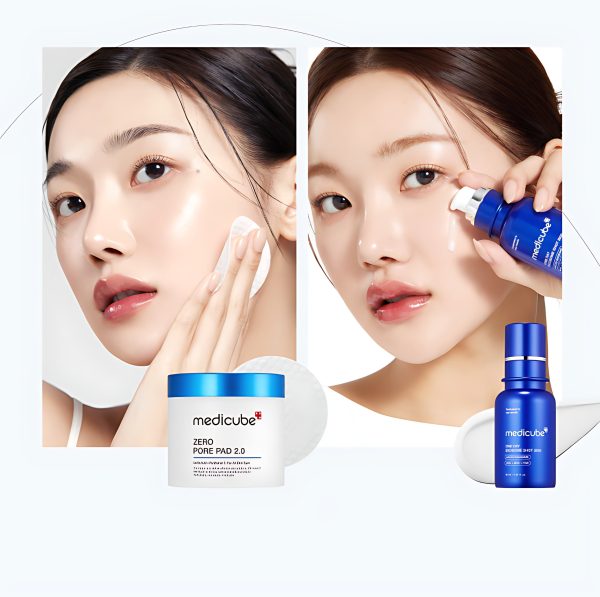 medicube Zero Pore Pad 2.0 155g 70sheets+One Day Exosome Shot 2000 30ml Online now