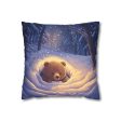 Is it still winter? Faux Suede Square Pillowcase  - EmpressKorea Online