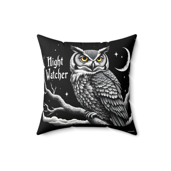 Night watcher Spun Polyester Square Pillow  - EmpressKorea Cheap