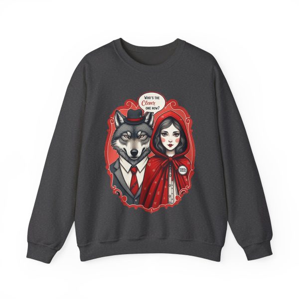 Who s the clever one Unisex Heavy Blend™ Crewneck Sweatshirt - EmpressKorea Online now