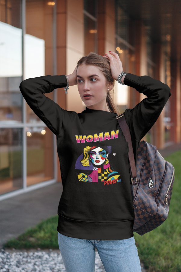 Woman Power Unisex Midweight Softstyle Fleece Crewneck Sweatshirt - EmpressKorea Sale