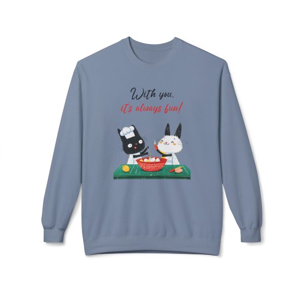 With you it s always fun Unisex Midweight Softstyle Fleece Crewneck Sweatshirt  - EmpressKorea For Discount