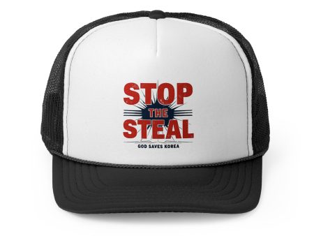 STOP THE STEAL, GOD SAVES KOREA Trucker Caps Online now