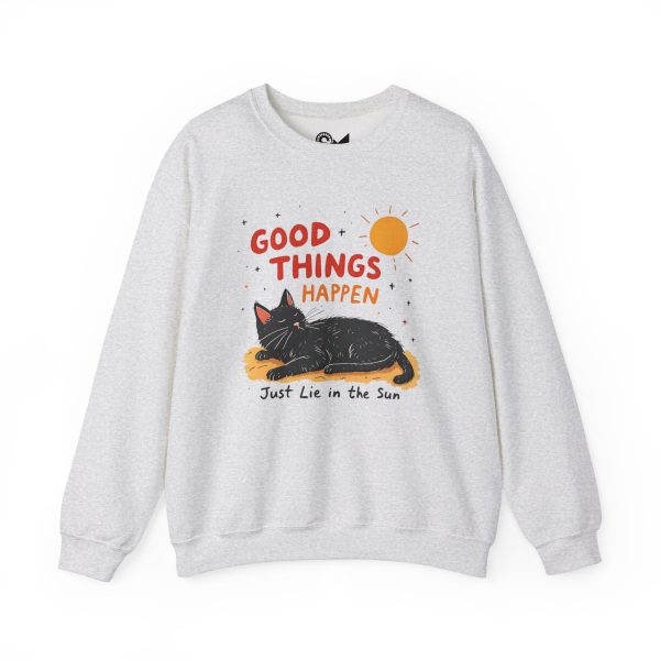 Good things happen Unisex Heavy Blend™ Crewneck Sweatshirt Online Hot Sale