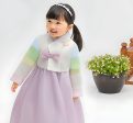 Girls  Purple Ribbon Hanbok Set AW116 For Cheap